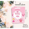 thumbnail image 4 of Darling Souvenir Pink Birthday Invitation Card Printable Elegant Fill or Write In Blank Party Invites 28 Pcs 5 x 7 Inches, 4 of 4