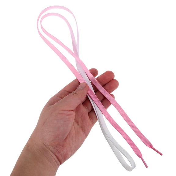 Supvox 1Pair Vibrant Pink Gradient Shoelaces for Sports and Casual Shoes