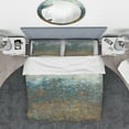 thumbnail image 3 of Designart 'Blue and Bronze Dots' Geometric Bedding Set - Duvet Cover & Shams, 3 of 4