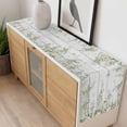 thumbnail image 4 of Watercolor Floral Table Runner - 36 Inch Long, Kitchen Dining Table Runner Dresser Scarves, Spring Flowers Leaves Botanical Wood Grain Farmhouse Decor for Coffee Tables Wedding Party Banquet, 4 of 8