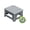 Gray single stool, variant on CEORPER Emergency Toilet For Camping Travel Odorless Design Foldable and Light Weight