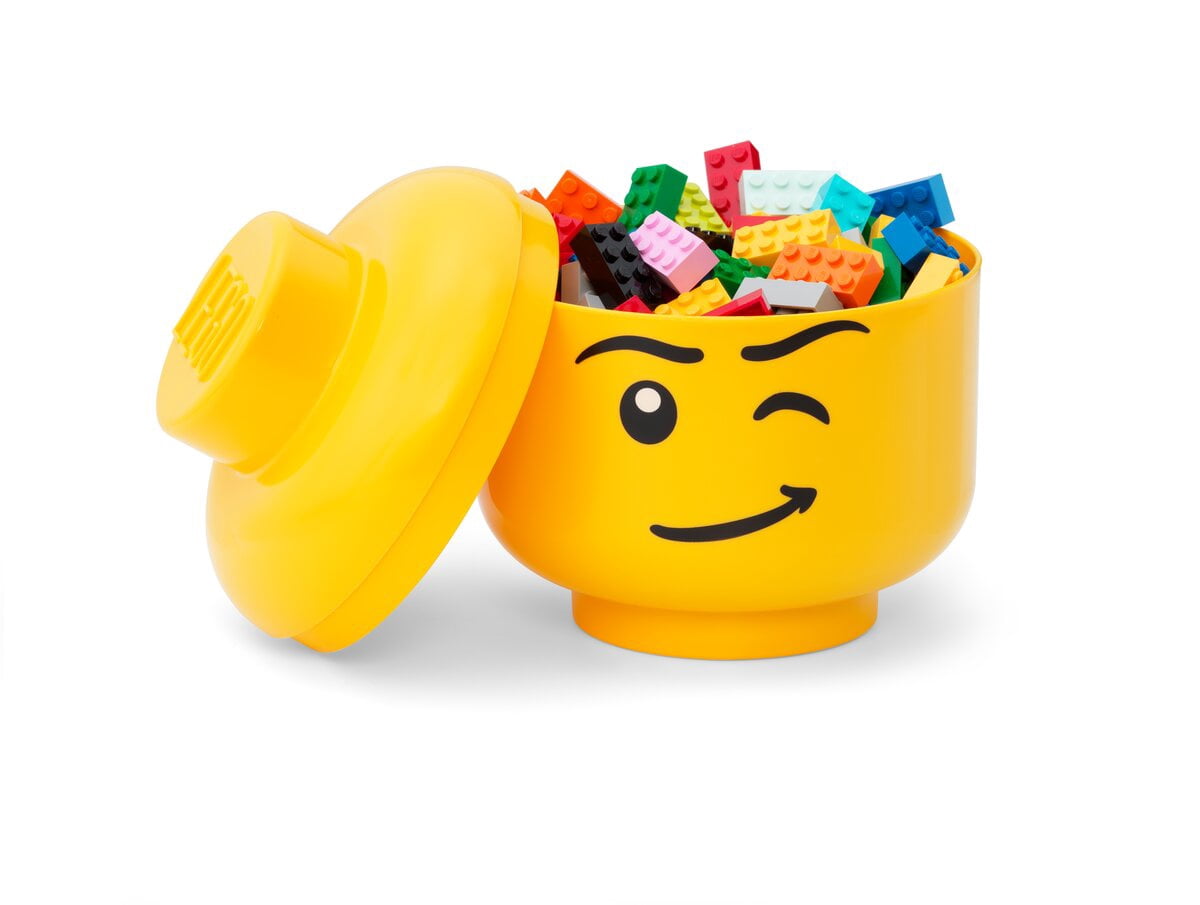LEGO Storage Products: 40310800 Small Head Yellow - Winking Boy