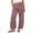 Purple, variant on Diufon Women's Corduroy Pants Casual Mid-Rise Elastic Waist Pant Vintage Wide Leg Loose Trouser with Pockets