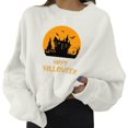 thumbnail image 1 of Sweat-shirt Quotidien pour Femmes Pull-Over Imprimé O Col Impression à Manches Longues Femmes Planche à Roulettes Femmes Blouse, 1 of 6