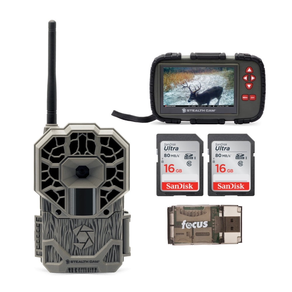 Stealth Cam GXATW Wireless Cellular 22MP Trail Camera w/ 2 Memory Cards