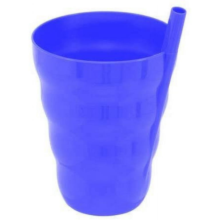  Green Direct Cup With Straw 10 oz. Plastic Cup with Built in  Straw for Kids Assorted Colors Pack of 4 : Baby