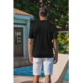 thumbnail image 4 of COOFANDY Mens Knit Shirt Short Sleeve Button Down Shirts Casual Summer Beach Vintage Polo Shirts, 4 of 8