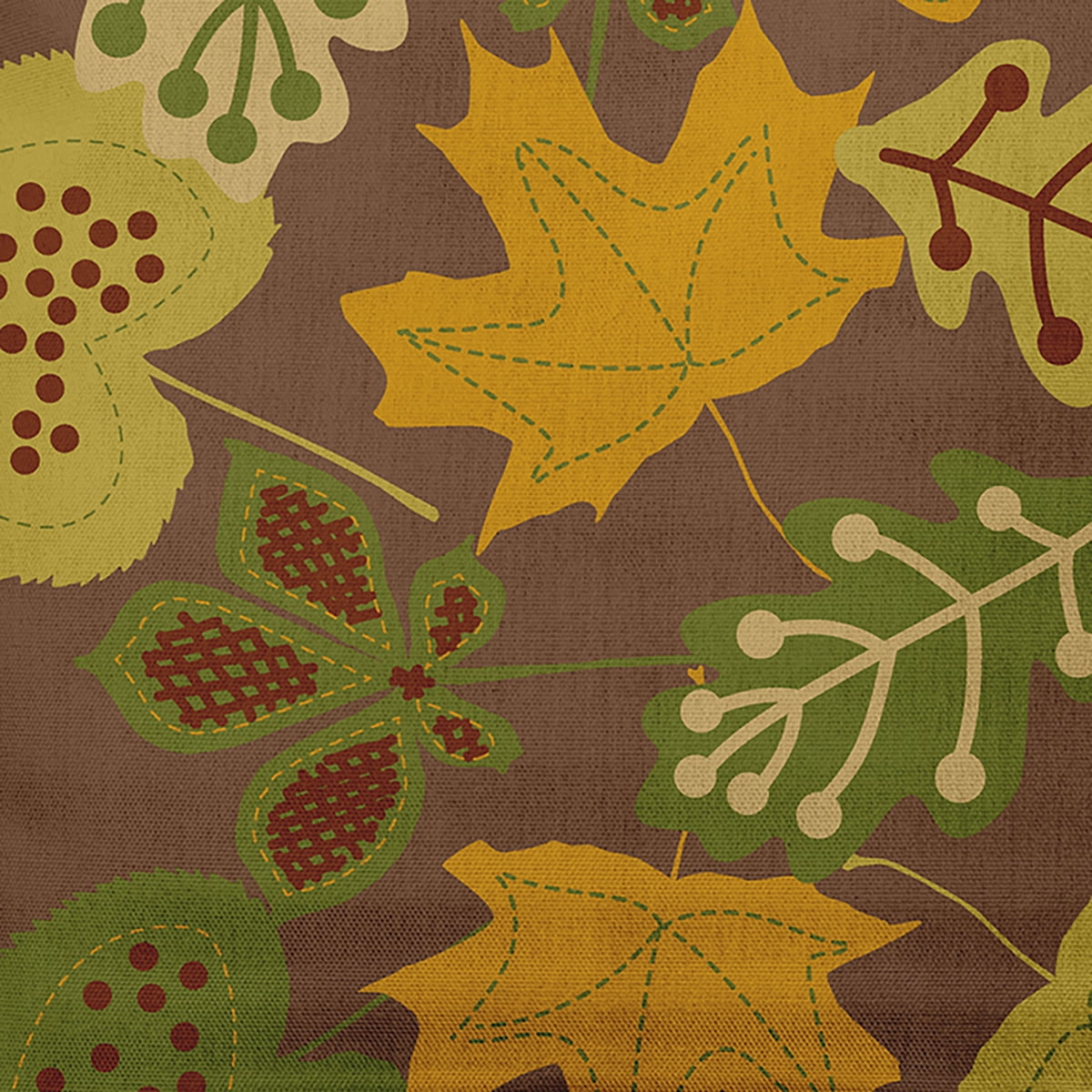 20" x 14" Simply Daisy Fall Leaves Polyester Accent Pillow, Brown Qty 1