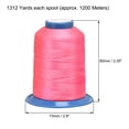 thumbnail image 4 of Uxcell 1312 Yards 210D/0.32mm Extra Strong Bonded Polyester Thread (Hot Pink), 4 of 6