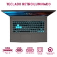 thumbnail image 4 of Laptop Gamer MSI Thin 15 NVIDIA GeForce RTX 4050 Intel Core i5 13420H 16GB SSD 1TB 15.6" Teclado Español Mochila, 4 of 5