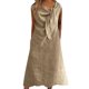 thumbnail image 2 of mfyjkho Vestidos casuales para mujer, Camisola informal para mujer, cuello en U, regular, plisada, multicolor, falda larga Vestidos de fiesta para mujer xl, 2 of 4
