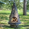 Outdoor Chimenea Fireplace - Garden in Gold Accent Finish (Without Gas)