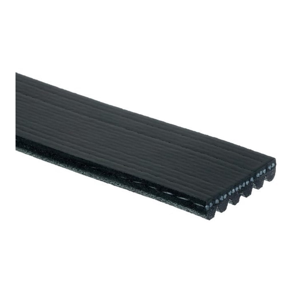 KarParts360 For Chevy C1500/K1500 1996 1997 1998 Standard V-Ribbed Serpentine Belt | Black | 6 Ribs | 0.807 Inches / 20 Millimeters Top Width | 2, 567 Millimeters Effective Length | For 88932806