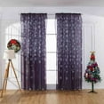 thumbnail image 5 of Steadline Christmas Snowflake Curtain Set 2 Pieces 200x100cm Polyester Fabric Window Decorations with Holiday Patterns for Living Room and Bedroom Festive Seasonal Home Decor, 5 of 6
