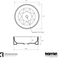 thumbnail image 4 of Karran Usa Vc-421 Valera 16" Circular Vitreous China Vessel Bathroom Sink - White, 4 of 5