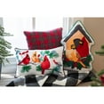 thumbnail image 3 of Evergreen Cardinals Branch Lumbar Pillow, 3 of 8