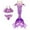 Purple, variant on Girls Bathing Suit size 6 Sequin Kid Girl Mermaid Tail 3pc Girls Bathing Suits Beach Swimwear,6-7 Years