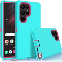 Tekcoo Case for Samsung Galaxy S23 Ultra 6.8", Case Cover for Galaxy S23 Ultra,Shockproof Heavy Duty Hard Plastic & Rubber Rugged Bumper 3-in-1 Case Cover - Mint