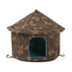 thumbnail image 3 of Casa cálida para perros pequeños Sunnimix Refugio de gatos callejeros Redondo L Marrón, 3 of 8