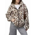 thumbnail image 3 of Veste Courte en Fausse Fourrure pour Femmes, Col Châle en Peluche, Cardigan, Blanc m, 3 of 9