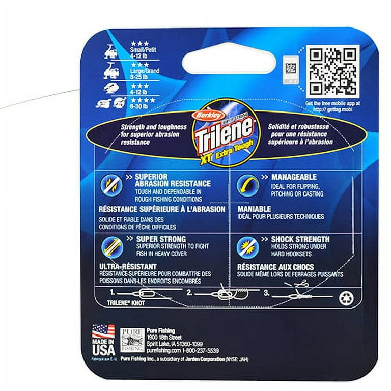 Berkley Trilene® XT®, Clear, 17lb  7.7kg Monofilament Fishing Line 