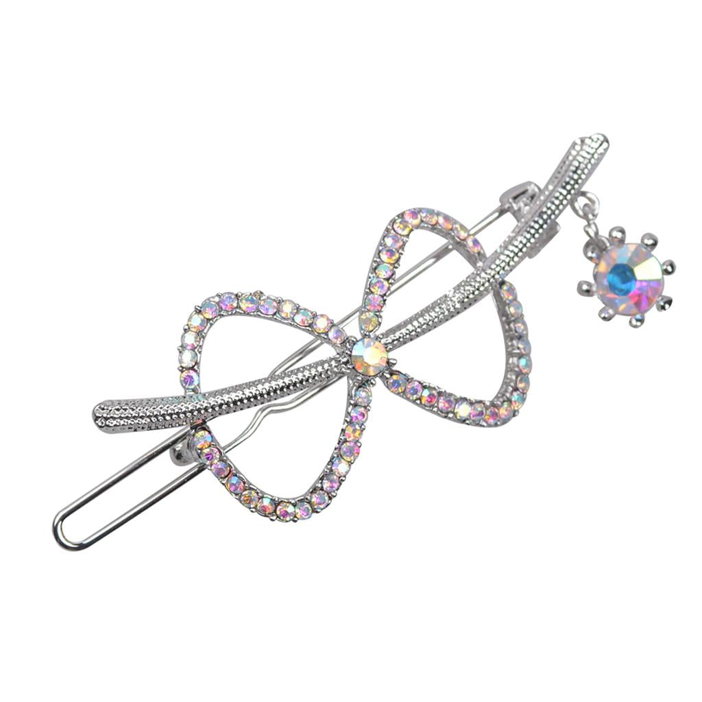 Black Bowknot Crystal Rhinestone Hair clip munimoro.gob.pe