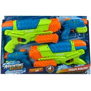 Adventure Force Water Strike Aqua Squad Water Blaster Value Set, 4-Pack