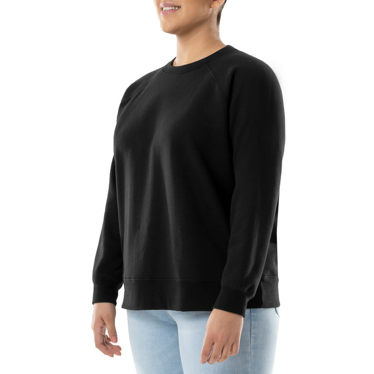 Terra & Sky Women's Plus Size Fleece Sweatshirt, 2-Pack 