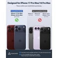thumbnail image 2 of Magnetic IP68 Waterproof Dustproof Phone Case for iPhone 17 / 18 Pro Max (6.9"), Heavy Duty Full-Body Rugged Protective Cover with Built-in Screen Protector,Blue, 2 of 5