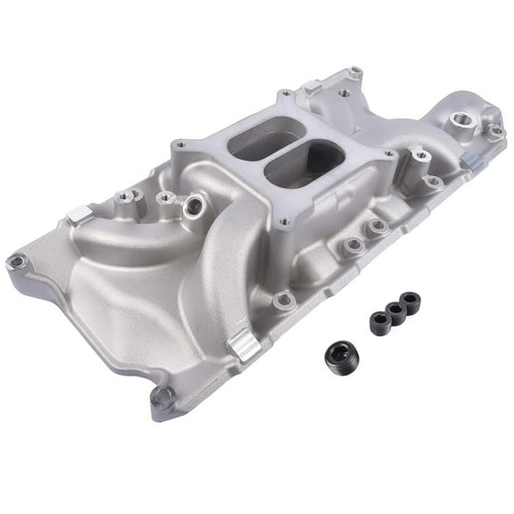 Mustrod Aluminum Intake Manifold for Ford Small Block Windsor SBF V8 289 302 5.0L Dual Plane DM-3212