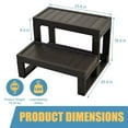 thumbnail image 6 of NAIZEA Universal 2 Slip-Resistant Spa & Hot Tub Steps, Outdoor Steps Hot Tub Stairs Above Ground Pool Steps Patio Steps for Outdoor/Indoor, 23.6"W x 16.9"H, 6 of 8