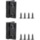 thumbnail image 4 of 2 Pieces Cabinet Hinges Door Hinges Cabinet Door Hinges for Cabinet Doors Zinc Alloy with Screws for Furniture Cabinet Doors, Black, 4 of 5