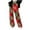zd-Red, variant on Casual Pants for Kids Boys Girls Plaid Wide Leg Pants Drawstring Elastic Waist Jogger Pants with Pockets