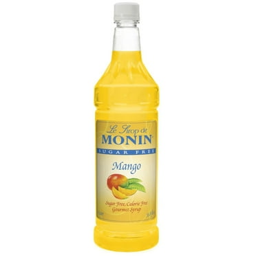 Monin Sugar Free Mango O'free (Sugar Free, Calorie Free), 33.8-Ounce Plastic Bottle (1 Liter Bottle)