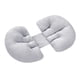 thumbnail image 1 of Almohada lumbar premamá en forma de U gris, 1 of 6