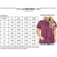 thumbnail image 5 of LANREMON Plus Size Tunics Tops for Womens Casual Short Sleeve Round Neck T Shirts Women Blouse with Pockets Black 18 Plus, 5 of 8