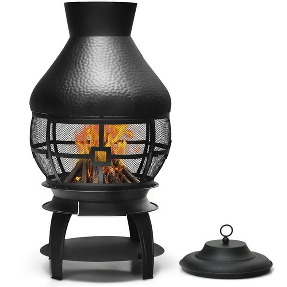 YYAo Fire Pit, Fire Bowl,Patio Wood Burning Chimneys Fireplace