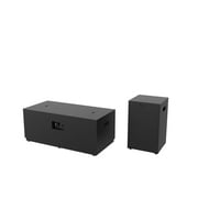 Better Homes & Gardens Modern 42 in Rectangle Propane Fire Pit Table with Tank Hideaway, Black