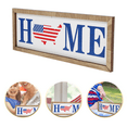 thumbnail image 2 of Shisuyan Patriotic Door Sign Blue Wood 1Set 8.9X3.3In, 2 of 8