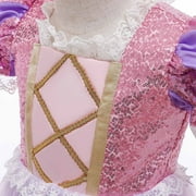 Girls Princess Costume Birthday Christmas Halloween Cosplay Carnival Fancy Dress,Child 3t