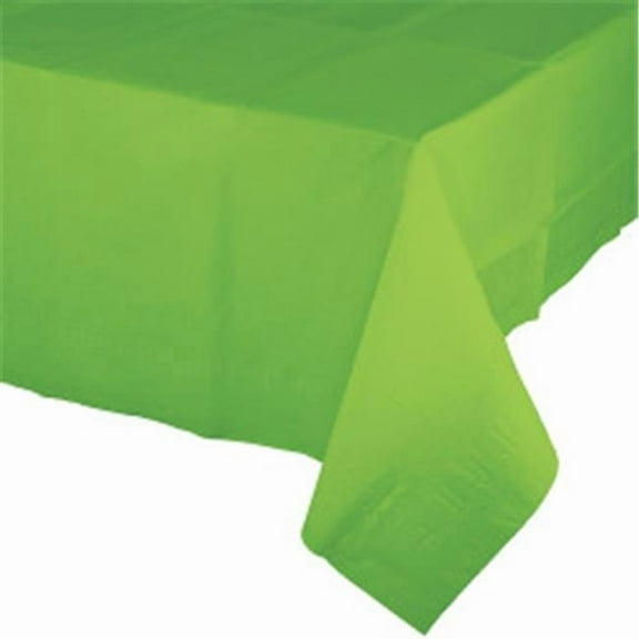 Group  54 x 108 in. Fresh Lime Plastic Tablecover, Pack of 12
