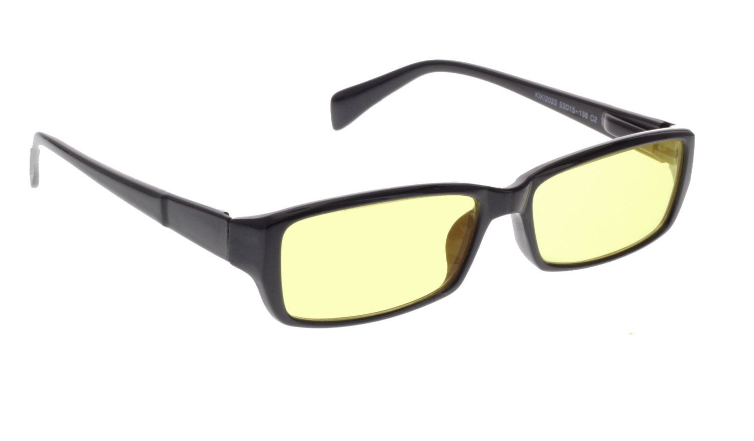 Night Driving Glasses with Yellow Poly Double Sided AR Coating Black