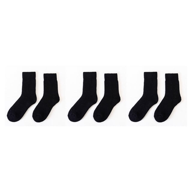 Injueey Calcetines Cachemira Cálido Terry Calcetín Engrosado Cómodo Tripulación Absorbe el sudor Invierno Hombres Regalo de Navidad Medias Type1 NO1