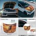 thumbnail image 4 of Yuyamidu 3 PCS Horse Car Hood Cover Protector Sunflower Car Front Hood Cover Sunset Auto Exterior Rear View Accessories Removable Side Mirror Covers for Cars Sedans, 4 of 7