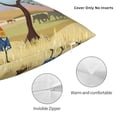 thumbnail image 3 of Pofeuu African Women Print Double-sided plush pillowcase Square Throw Pillow Covers Pillows Cover for Living Room Bedroom Sofa Couch Cushion Cover（No pillow core）-18"x18", 3 of 7