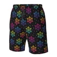 thumbnail image 4 of Pofeuu Rainbow Snowflake Prin Men's Swim Trunks Quick Dry Bathing Suit Swimming Board Shorts Mesh Lining Beach Swimwear-Small, 4 of 6