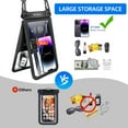 thumbnail image 3 of TJS [2 Pack] Up to 10.5" Double Space Large Waterproof Phone Pouch Bag with Lanyard, IPX8 Waterproof Cellphone Dry Bag Case for iPhone 15 Pro Max, 3 of 7