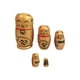 thumbnail image 1 of 5pcs Pintado A Del Matryoshka Fortuna Gato Rusas De La Jerarquización De Oro Baoblaze Muñecas rusas, 1 of 8