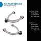 thumbnail image 2 of Trq Juego De Brazo De Control Y Rótula Superior Delantero Del Lado Del Conductor Y Del Pasajero, 2 Piezas, Compatible Con Mercedes-Benz C300 15-22 2015 C400 16-18 C350E 16-22 Glc300 18-20 Glc350E 17-1, 2 of 5