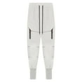 thumbnail image 4 of Cargo Pants for Men,Mens Sports Slim Foot Fitness Running Training Leg Trousers Casual Pants,Work Pants for Men,Men's Pants,Pants for Men(Color:White,Size:L), 4 of 7